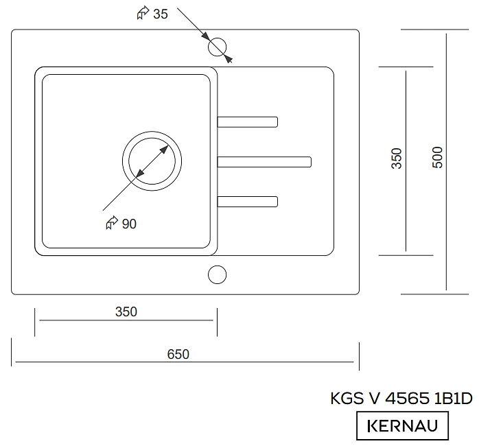 KGS V 4565A 1B1D Black Metallic